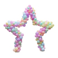 Arco de balão em forma de estrela 2,8 x 2,7 m - 23 peças - Liragram