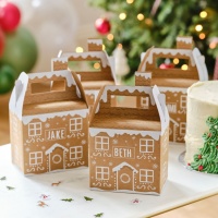 Caixa Casa de Biscoitos Gingerbread - Ginger Ray - 4 unidades