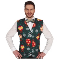 Colete de Natal com bolas