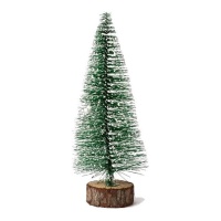 Árvore de Natal com base de madeira de 16 cm