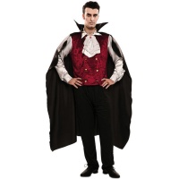 Fatos de Vampiro para Homem - Fato de Vampiro Elegante de Noite
