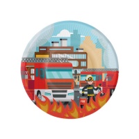 Placas de fogo para camião de bombeiros 18 cm - 8 unid.