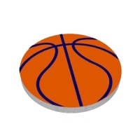 Figura de esferovite de Basquetebol de 25 x 25 x 4 cm