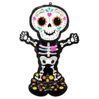 Balão XL Catrina Esqueleto Silhueta 1,32 x 0,88 m - Anagrama