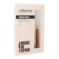 Conjunto de 6 facas para bifes Forest - Arcos - 11 cm de lâmina perolada