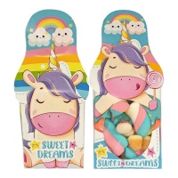 Caixa de marshmallows e gomas Unicórnio 50 gr.