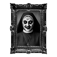 Decoração adesiva para parede com imagem de freira de 58 x 45 cm