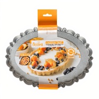 Forma oval com fundo removível 29 x 20 x 3 cm - Decora