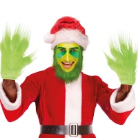 Luvas do Rabugento do Natal para adulto