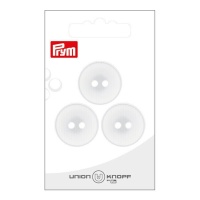 Botões brancos de 2,3 cm com dois furos - Prym - 3 unid.