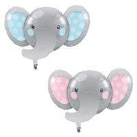 Balão Silhueta Elefante Bebé XL 62,4 x 92,9 cm