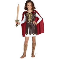 Fato de centurião da legião romana para menina