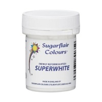 Sugarflair Super White Pó Corante em Pó 20g - Sugarflair