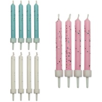 Velas de 6,2 cm de brilho - PME - 10 peças