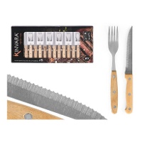 Conjunto de 8 garfos de 20,5 cm e 8 facas de 21,5 cm