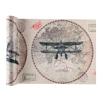 Caminho de mesa de 30 cm de boas viagens - 5 m