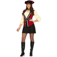 Fato de Pirata Caveira para mulher