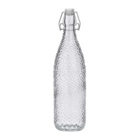 Garrafa de 1,1 L com relevo de pontos