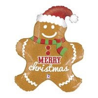 Balão Gingerbread com chapéu 79 cm - Grabo