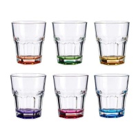 Copo de 285 ml com base colorida - 6 unidades