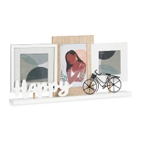 Porta-retratos Happy para 3 fotos