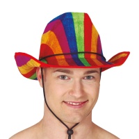 Chapéu de cowboy multicolorido