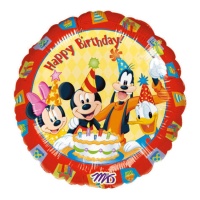 Mickey Balão de Feliz Aniversário 43 cm vermelho - Anagrama