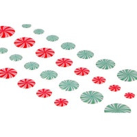 Autocolantes 3D de doces de Natal - 1 folha