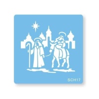 Estêncil de cena de Natal 9,5 cm - JEM