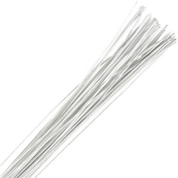 Fios para flores calibre 28 cor branca - 50 unidades - Culpitt