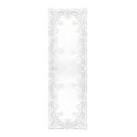 Pano de papel branco retangular de 17 x 48 cm - 7 peças.