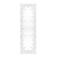 Guardanapos de papel brancos rectangulares de 17 x 48 cm - 7 unid.