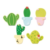 Figura de açúcar de cacto - Decoração - 5 unidades