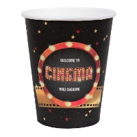 Copos de Hollywood cinema de 270 ml - 8 unidades