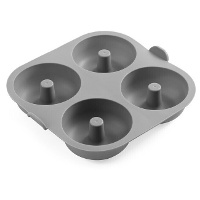 Molde de 19 x 19 x 5,5 cm para fritadeira de ar para rosquinhas com 4 compartimentos