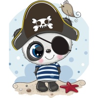 Cartão pirata com pintura de diamante - Coleção D art