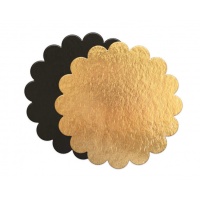 Base redonda dourada e preta para bolos de 28 x 28 x 0,1 cm - Scrapcooking - 5 unidades