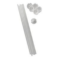 Vareta e suporte para balão de papel de 40 cm - 6 unidades