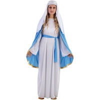 Fato de Virgem Maria com chapéu para mulher