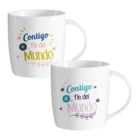 Caneca de 350 ml Contigo al fin del mundo - 1 unidade