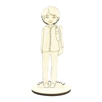 Figura de madeira de um menino da comunhão 22 x 7,5 cm - Artis decor