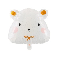 Balão urso polar 51 x 45 cm - Partydeco