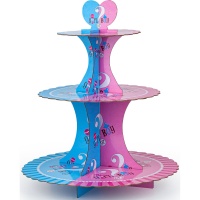 Suporte para cupcake de revelação de sexo