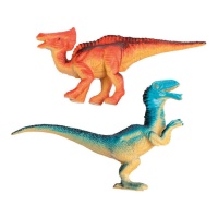 Figuras de dinossauro coloridas sortidas - 2 peças.