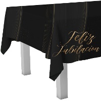 Toalha de mesa de feliz aposentadoria de 1,20 x 1,80 m
