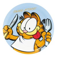 Pratos Garfield 23 cm - 8 unidades