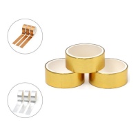 Metallic washi tape 3 m - 3 unidades