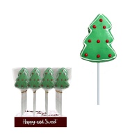 Chupa-chupa de árvore de Natal com nuvem de choco 30 gr - 1 peça