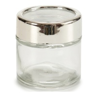 Pote de 0,08 L transparente com tampa