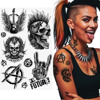 Tatuagens temporárias punk